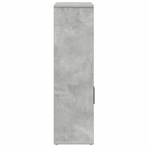 vidaXL Bookcase Concrete Grey 60x24x85 cm Engineered Wood