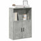 vidaXL Bookcase Concrete Grey 60x24x85 cm Engineered Wood