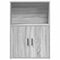 vidaXL Bookcase Grey Sonoma 60x24x85 cm Engineered Wood