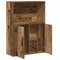 vidaXL Bookcase Old Wood 60x24x85 cm Engineered Wood
