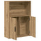 vidaXL Bookcase Artisan Oak 60x24x85 cm Engineered Wood