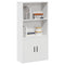 vidaXL Bookcase White 60x24x120 cm Engineered Wood