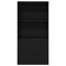 vidaXL Bookcase Black Oak 60x24x120 cm Engineered Wood