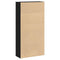 vidaXL Bookcase Black Oak 60x24x120 cm Engineered Wood