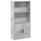 vidaXL Bookcase Concrete Grey 60x24x120 cm Engineered Wood