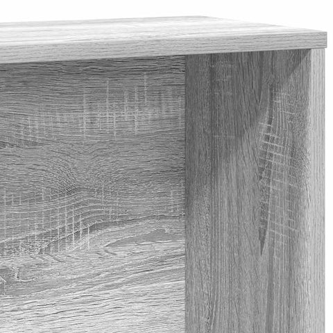 vidaXL Bookcase Grey Sonoma 60x24x120 cm Engineered Wood