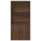 vidaXL Bookcase Brown Oak 60x24x120 cm Engineered Wood