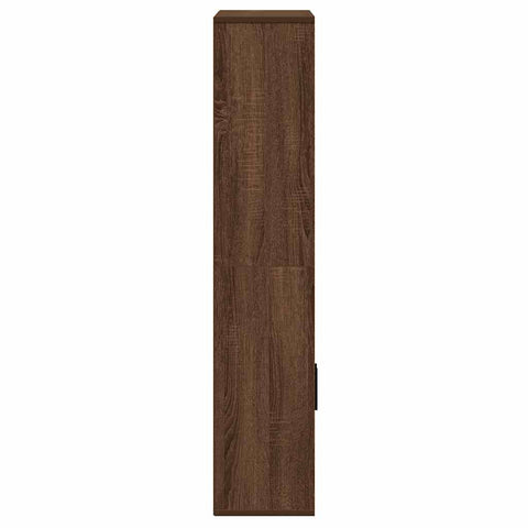 vidaXL Bookcase Brown Oak 60x24x120 cm Engineered Wood