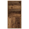 vidaXL Bookcase Old Wood 60x24x120 cm Engineered Wood