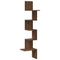 vidaXL Wall Corner Shelf Brown Oak 32x32x127,5 cm Engineered Wood