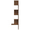 vidaXL Wall Corner Shelf Brown Oak 32x32x127,5 cm Engineered Wood