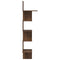 vidaXL Wall Corner Shelf Brown Oak 32x32x127,5 cm Engineered Wood