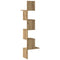 vidaXL Wall Corner Shelf Artisan Oak 32x32x127,5 cm Engineered Wood