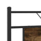vidaXL Metal Bed Frame without Mattress Smoked Oak 160x200 cm
