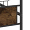 vidaXL Metal Bed Frame without Mattress Smoked Oak 160x200 cm