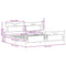 vidaXL Metal Bed Frame without Mattress Smoked Oak 200x200 cm