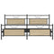 vidaXL Metal Bed Frame without Mattress Sonoma Oak 200x200 cm