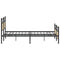 vidaXL Metal Bed Frame without Mattress Sonoma Oak 200x200 cm