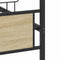 vidaXL Metal Bed Frame without Mattress Sonoma Oak 200x200 cm