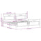 vidaXL Metal Bed Frame without Mattress Sonoma Oak 200x200 cm