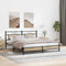 vidaXL Metal Bed Frame without Mattress Sonoma Oak 180x200 cm Super King