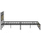 vidaXL Metal Bed Frame without Mattress Sonoma Oak 180x200 cm Super King