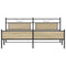 vidaXL Metal Bed Frame without Mattress Sonoma Oak 193x201 cm