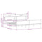 vidaXL Metal Bed Frame without Mattress Sonoma Oak 193x201 cm