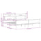 vidaXL Metal Bed Frame without Mattress Sonoma Oak 200x200 cm