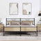 vidaXL Metal Bed Frame without Mattress Sonoma Oak 200x200 cm