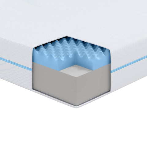 vidaXL Mattress White 140 x 190 cm Foam