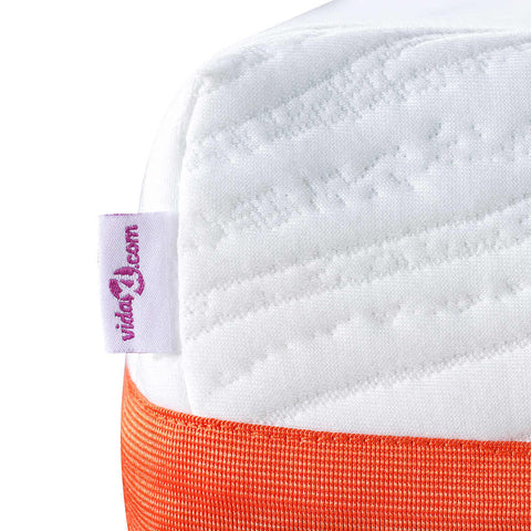 vidaXL Mattress White and Grey 80 x 160 cm Memory Foam