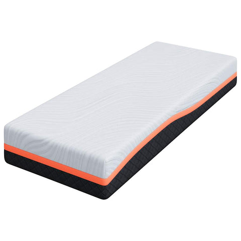 vidaXL Mattress White and Grey 80 x 200 cm Memory Foam