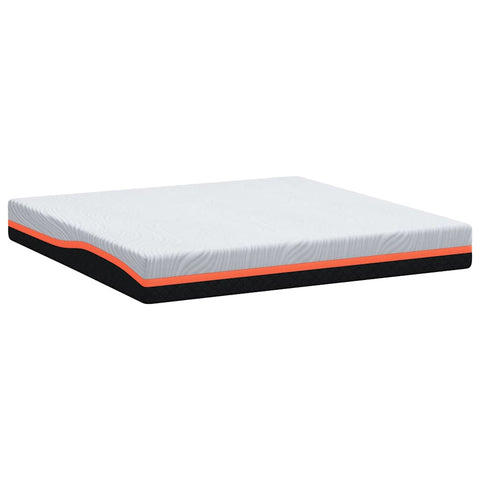 vidaXL Mattress White and Grey 180 x 200 cm Memory Foam