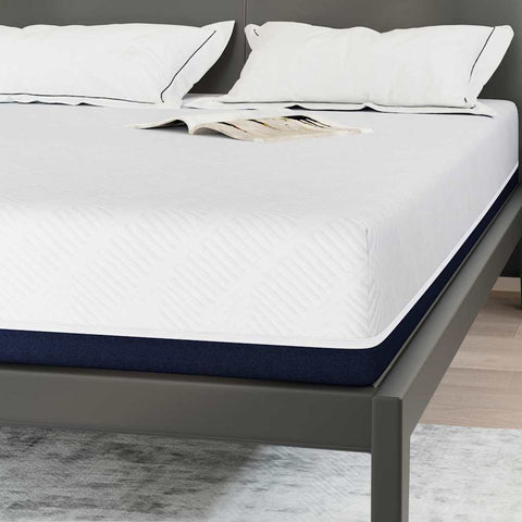 vidaXL Mattresses White, Blue 140 x 200 cm