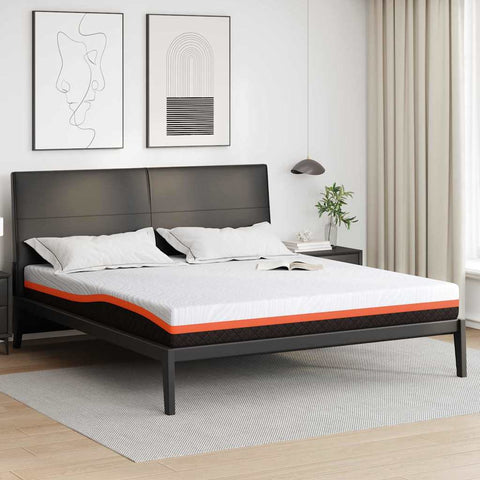 vidaXL Mattresses White, Grey 180 x 200 cm