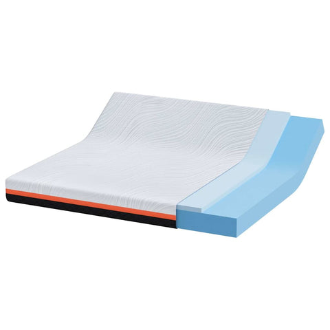 vidaXL Mattresses White, Grey 180 x 200 cm