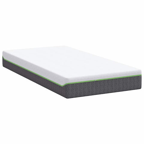 vidaXL Mattress White and Grey 90 x 200 cm Pocket Spring