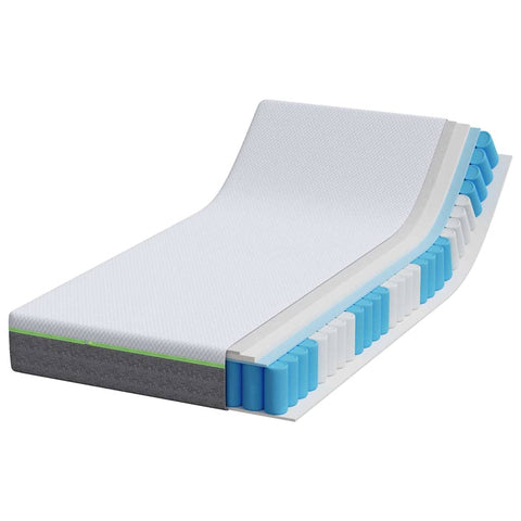 vidaXL Mattresses White, Grey 120 x 200 cm