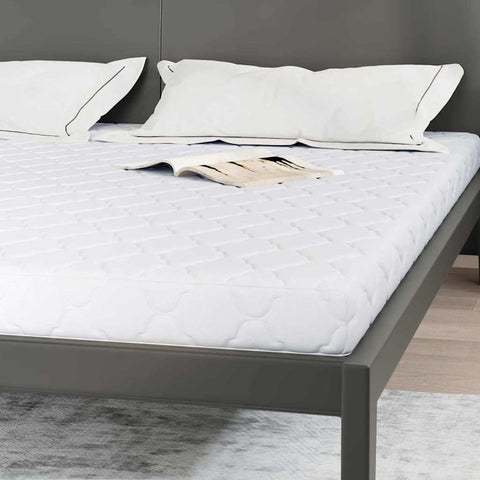 vidaXL Mattresses White 200 x 180 cm 100% polyester fabric