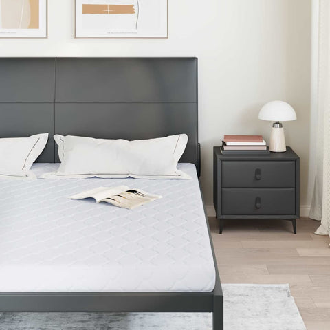 vidaXL Mattresses White 200 x 180 cm 100% polyester fabric