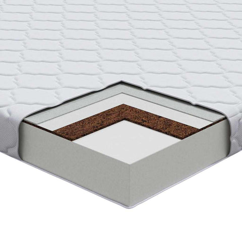 vidaXL Mattresses White 200 x 200 cm 100% polyester fabric