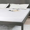 vidaXL Mattresses White 200 x 200 cm 100% polyester fabric