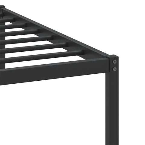 vidaXL Bed Frame without Mattress Smoked Oak 107x203 cm Engineered Wood