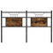 vidaXL Headboard Smoked Oak 150 cm Engineered Wood and Steel