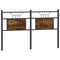 vidaXL Headboard Smoked Oak 150 cm Engineered Wood and Steel