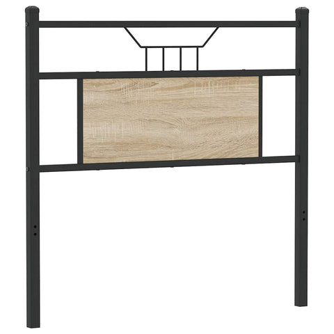 vidaXL Headboard Sonoma Oak 80 cm Engineered Wood and Steel