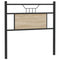 vidaXL Headboard Sonoma Oak 80 cm Engineered Wood and Steel