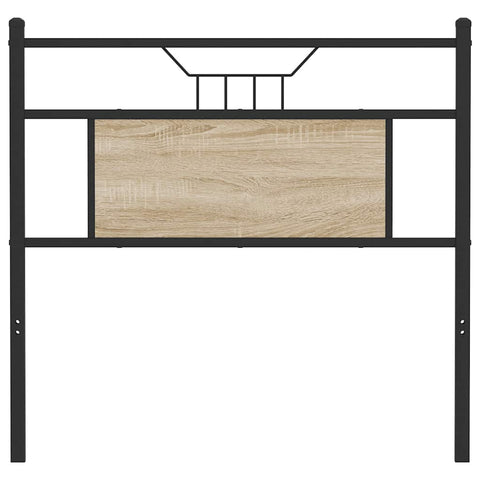 vidaXL Headboard Sonoma Oak 80 cm Engineered Wood and Steel