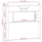 vidaXL Headboard Sonoma Oak 80 cm Engineered Wood and Steel